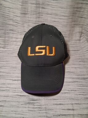 LSU Tigers Baseball Cap Hat Mens Flex Fit Nike Elite Legacy 91 Drifit Hat